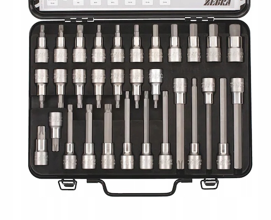 

Wurth Zestaw kluczy nasadowych 6KT/TX 1/2'' 31szt.