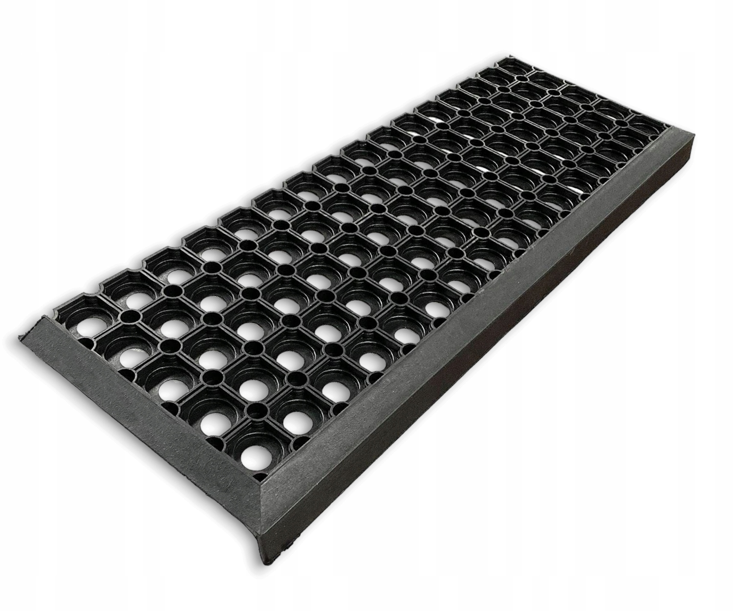 NAKŁADKI NA SCHODY Z RANTEM ZEWNĘTRZNE GUMOWE GRUBE AŻUROWE ANTYPOŚLIZGOWE Marka inna