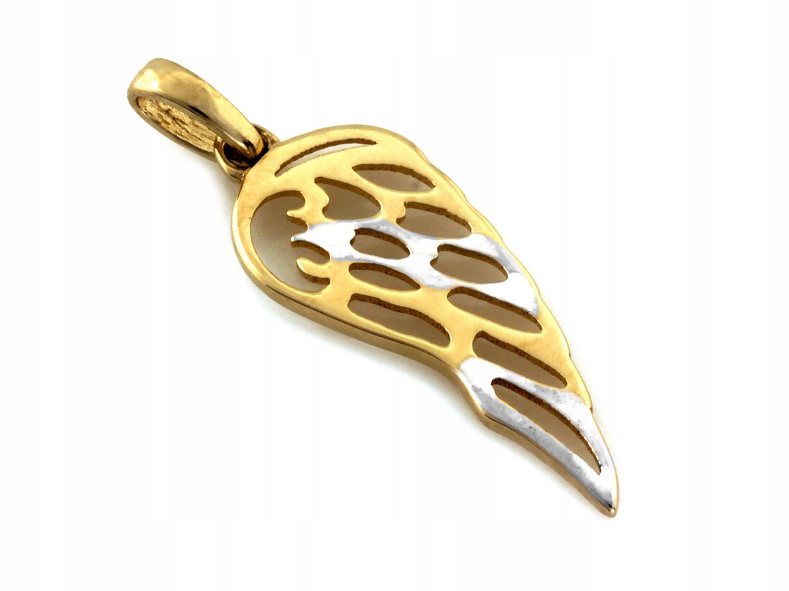 Přívěsek zlatý 585, ažurové lesklé křídlo 0.60g jako dárek 14kt