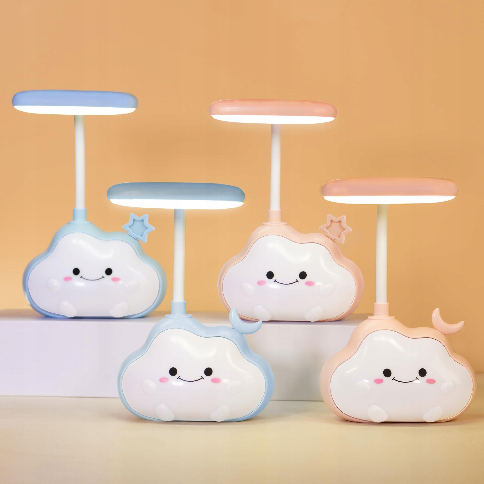 Wetry Lampka Nocna LED Dziecięca Chmurka Wielokolorowa Do Karmienia — miniatura 6