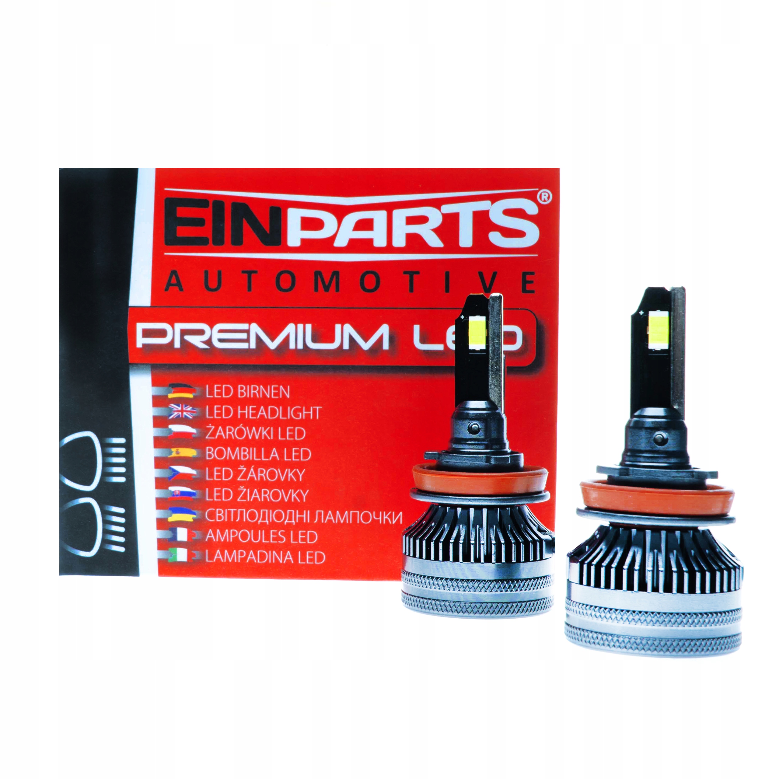 Žárovky H11 Led 6000K S Aktivním Chlazením 12–24 V Canbus Plug&Play 2 ks