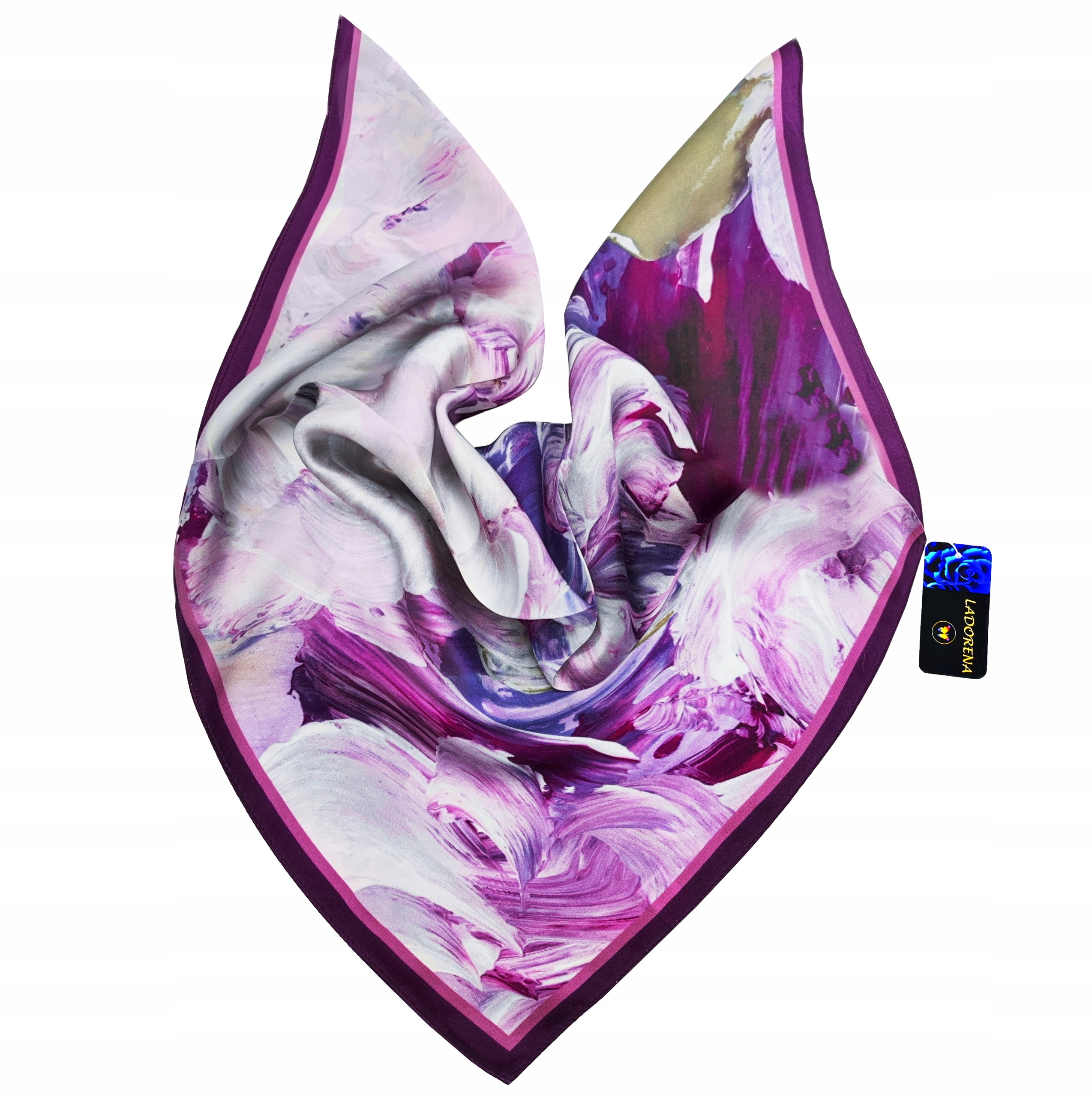 Hedvábný Šátek 100% Přírodní Hedvábí, Morušová Barva, Značka Kvality