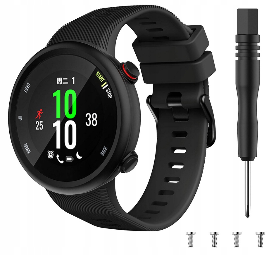 

Pasek Silikonowy / Garmin Forerunner 45 / Czarny