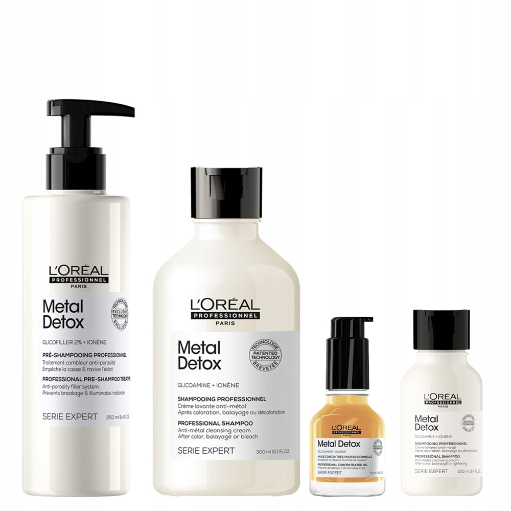 Loreal Pro Metal Detox sada zabraňující lámavosti poškozených vlasů