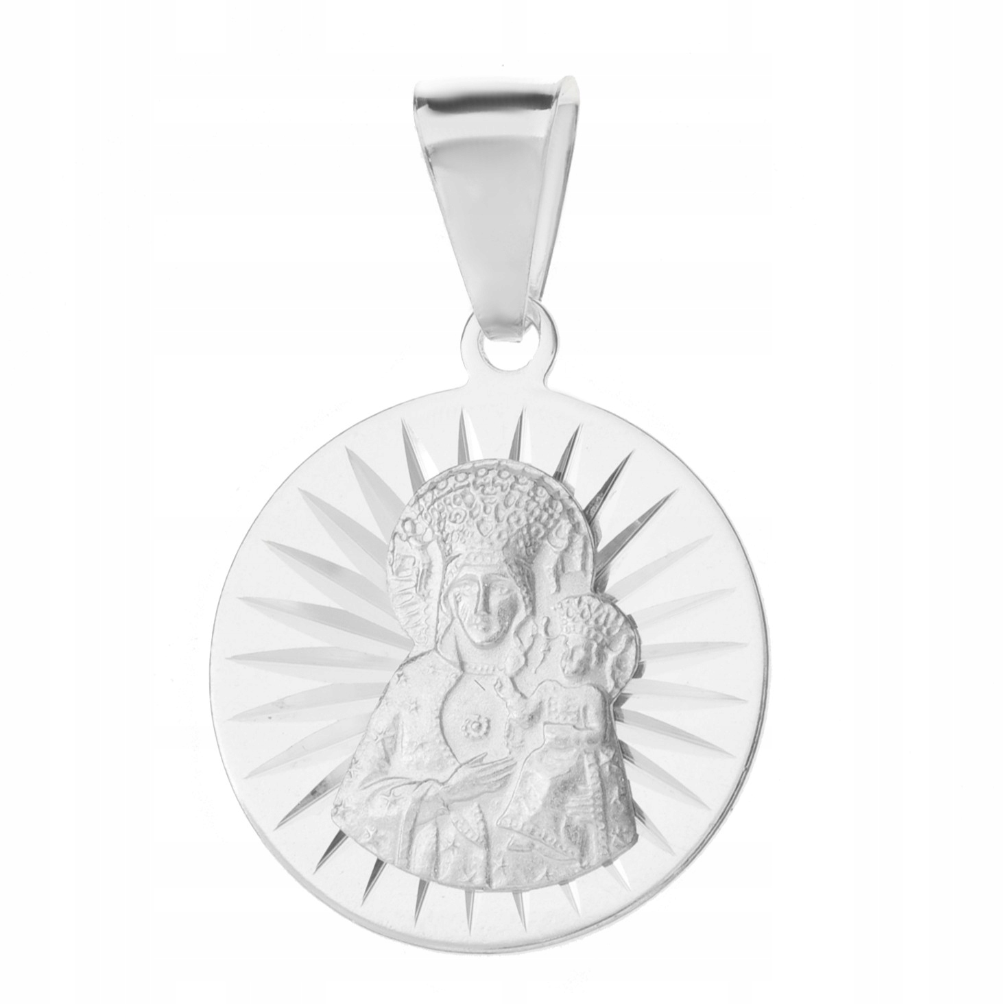 Stříbrný medailon Panna Maria Čenstochovská