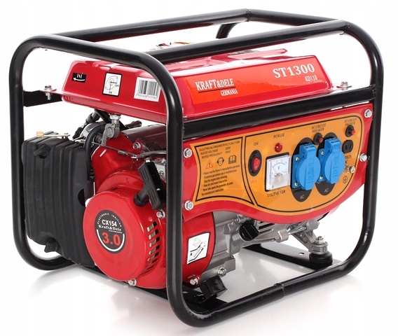 AGREGAT PRĄDOTWÓRCZY GENERATOR PRĄDU 1500W 2x230V 12V JEDNOFAZOWY PRZENOŚNY Marka Kraft&Dele