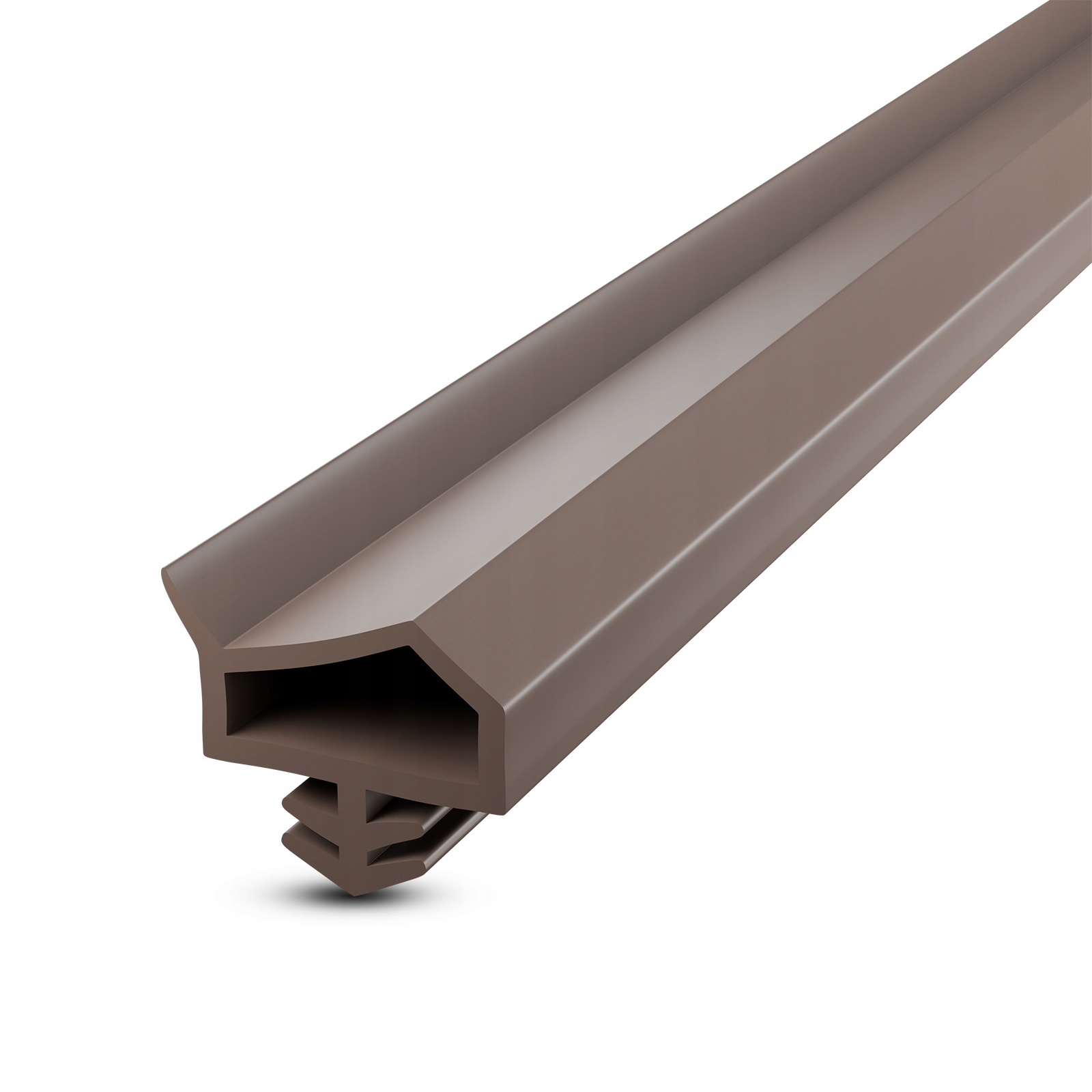 Těsnění Kd 14 pro dveře Kožešina prahu oken Dveřní Hnědá 60 m