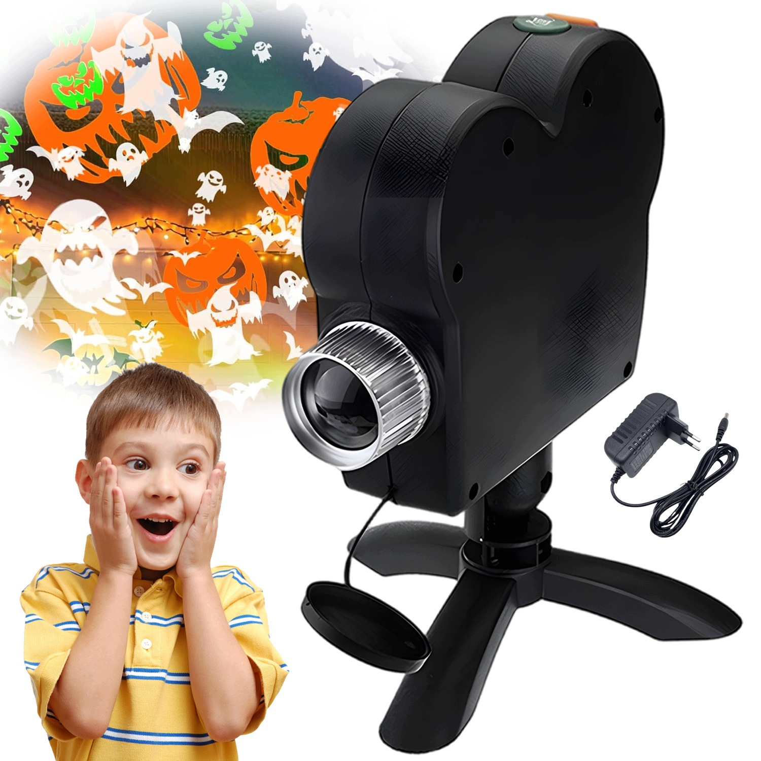 Vánoční Projektor S 12 Halloweenskými Vzory, Vánoční Led Dekorace