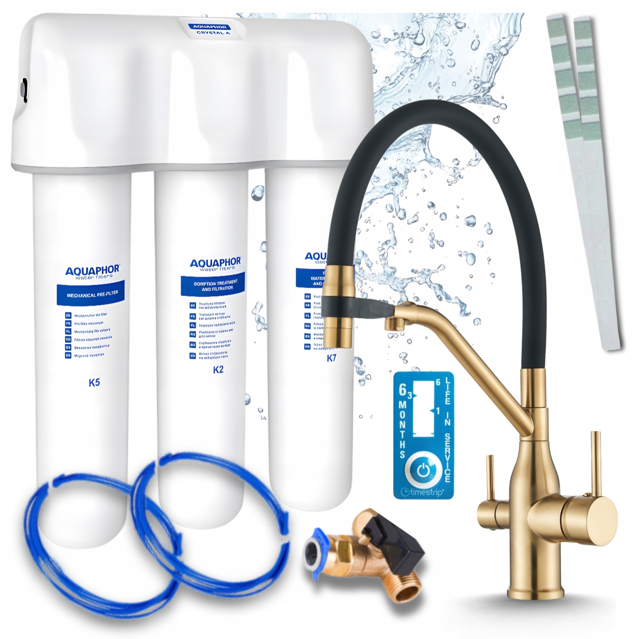 Filtr Pro Úpravu Vody Aquaphor Křišťál A I Kuchyňská Baterie 3-CESTNÁ