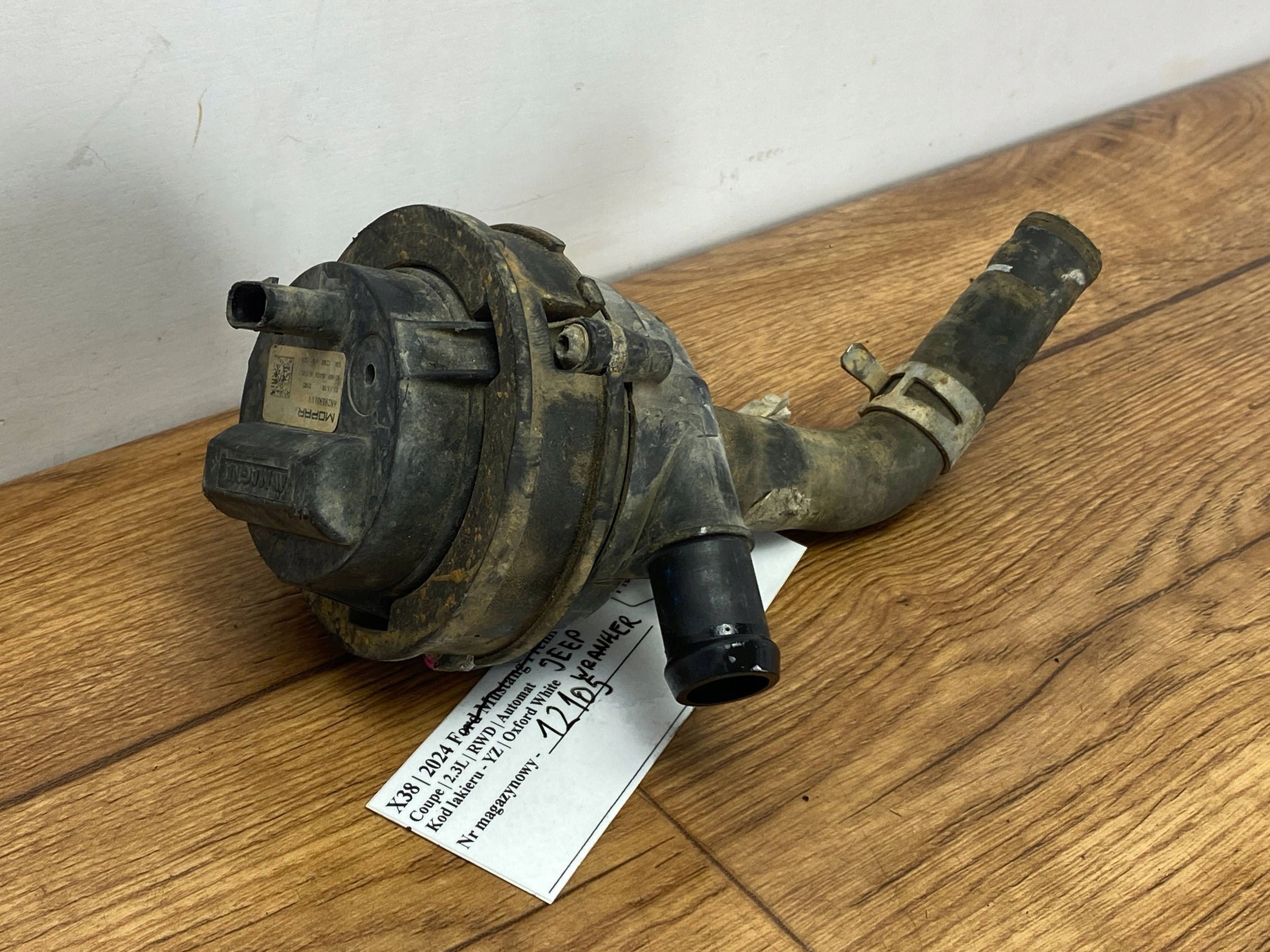 supplementary water pump Jeep Wrangler 2018 JL 2.0t