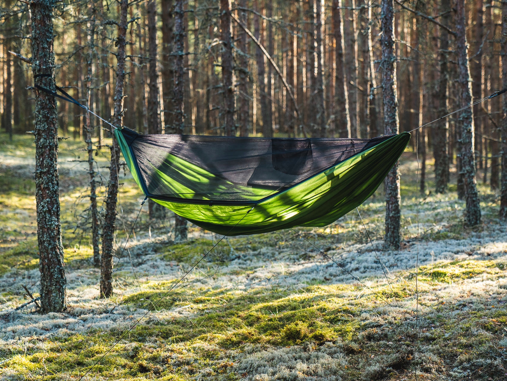 Hamak Lesovik DRAKA oliwkowy Rodzaj hamak bez drążka