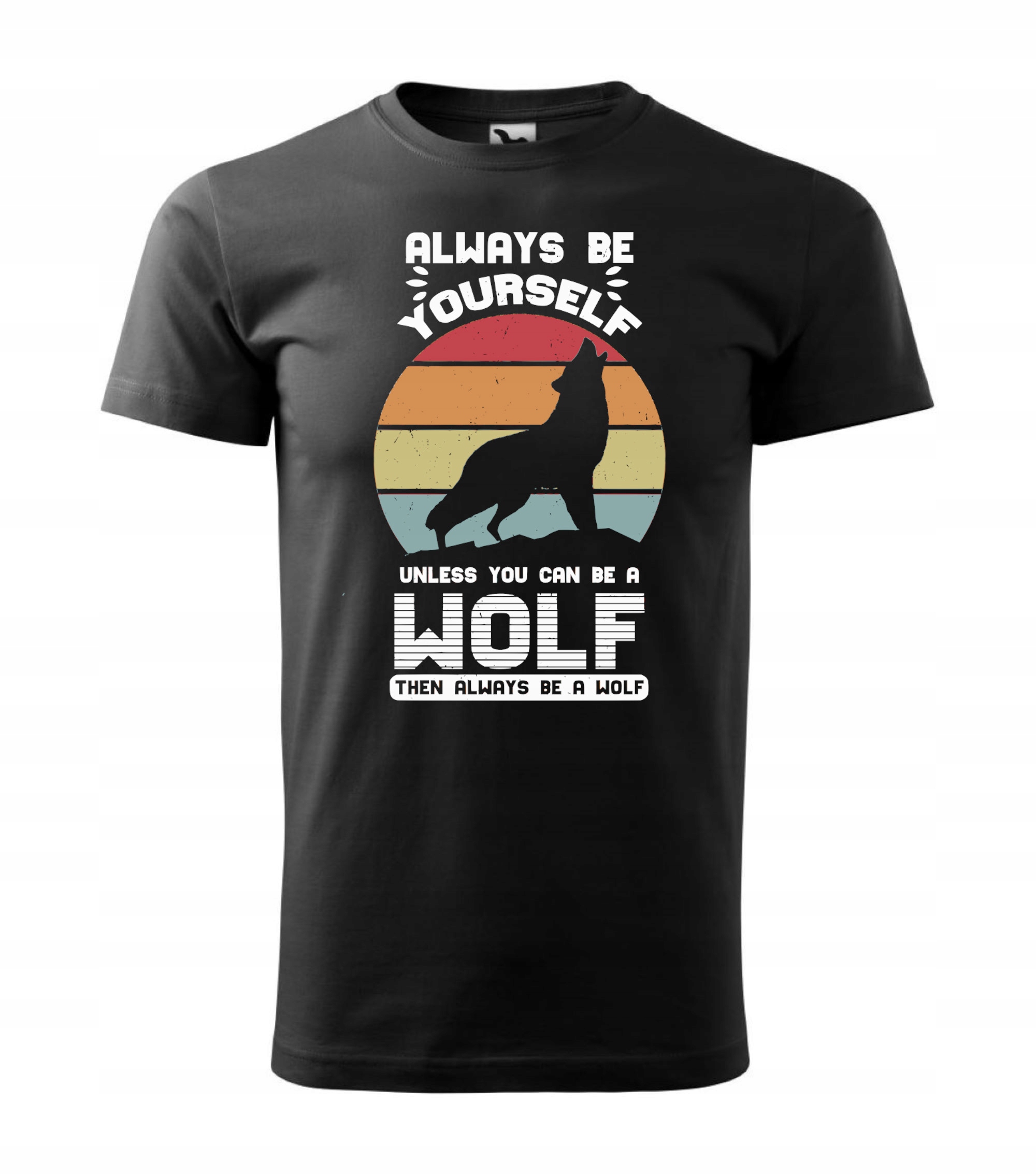 

Koszulka Z Wilkiem Wilk Wolf Męska 5XL