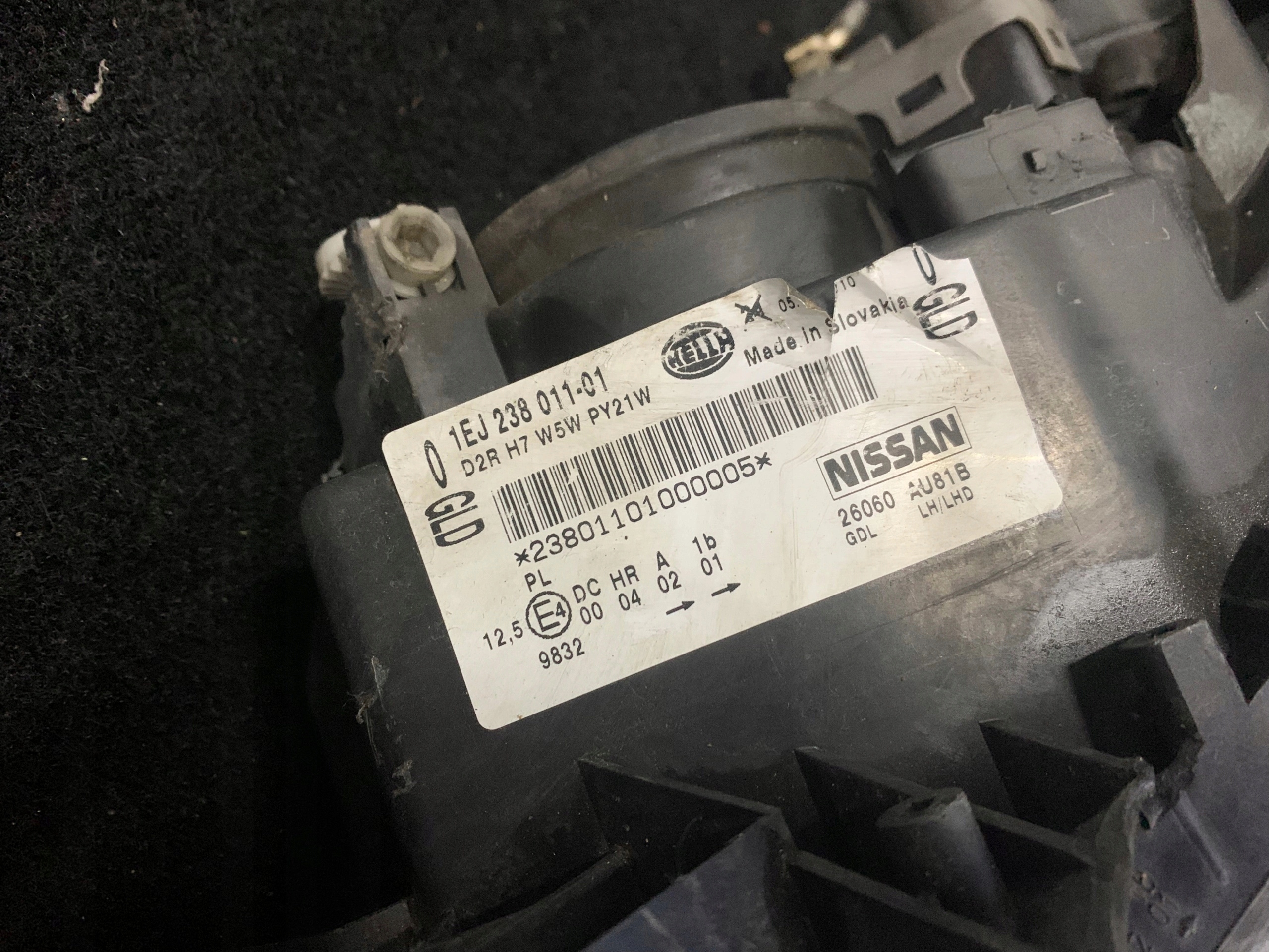 light right front XENON NISSAN PRIMERA P12