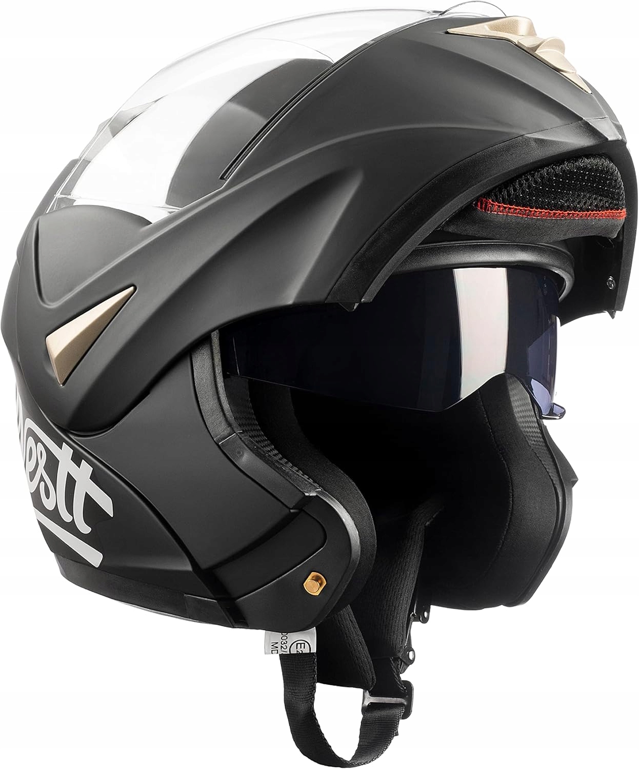 Motocyklová Prilba Westt Torque Veľkosť L 58 CM Integrálny Vizír Pohodlná