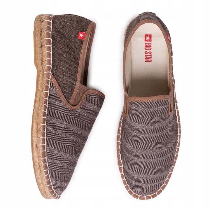 ESPADRYLE MĘSKIE BIG STAR BRĄZ FF174541 R43 Marka Big Star
