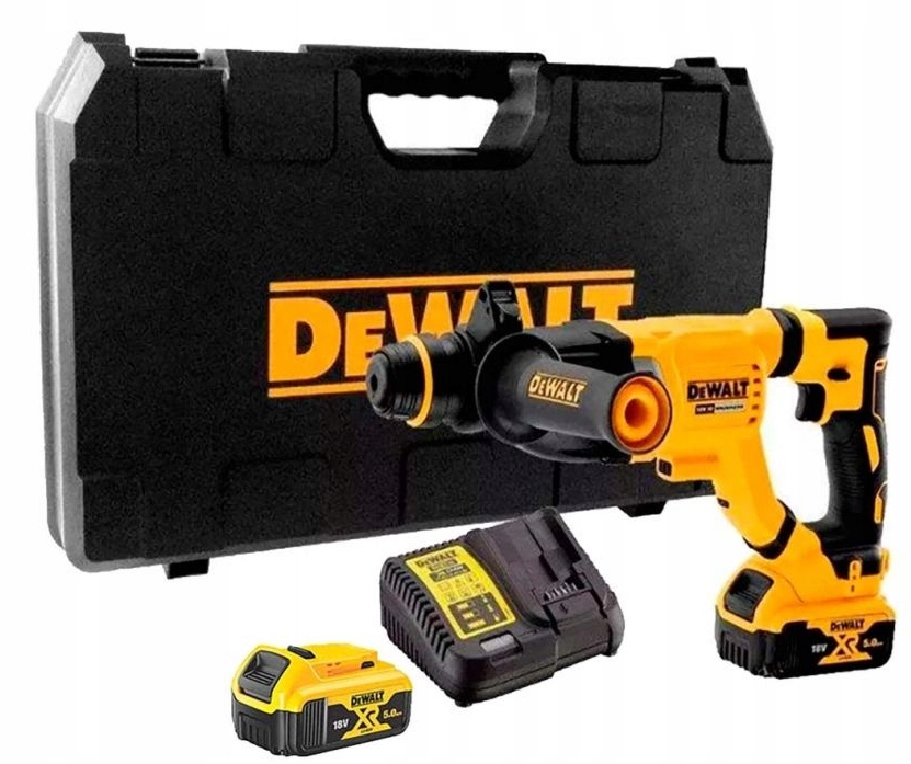 Dewalt DCH263P2 Młotowiertarka 18V 3,0J Sds+ Plus 3 Funkcyjna Zestaw 2x5Ah