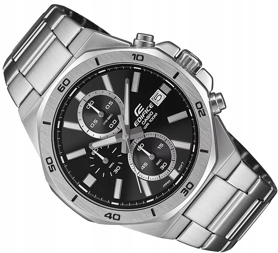 Pánské Hodinky Casio Edifice EFV-640D-1AVUEF Elegantní Chrono S Datem WR100