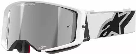 Okuliare Alpinestars Supertech Corp Abs Vision white/black mirror