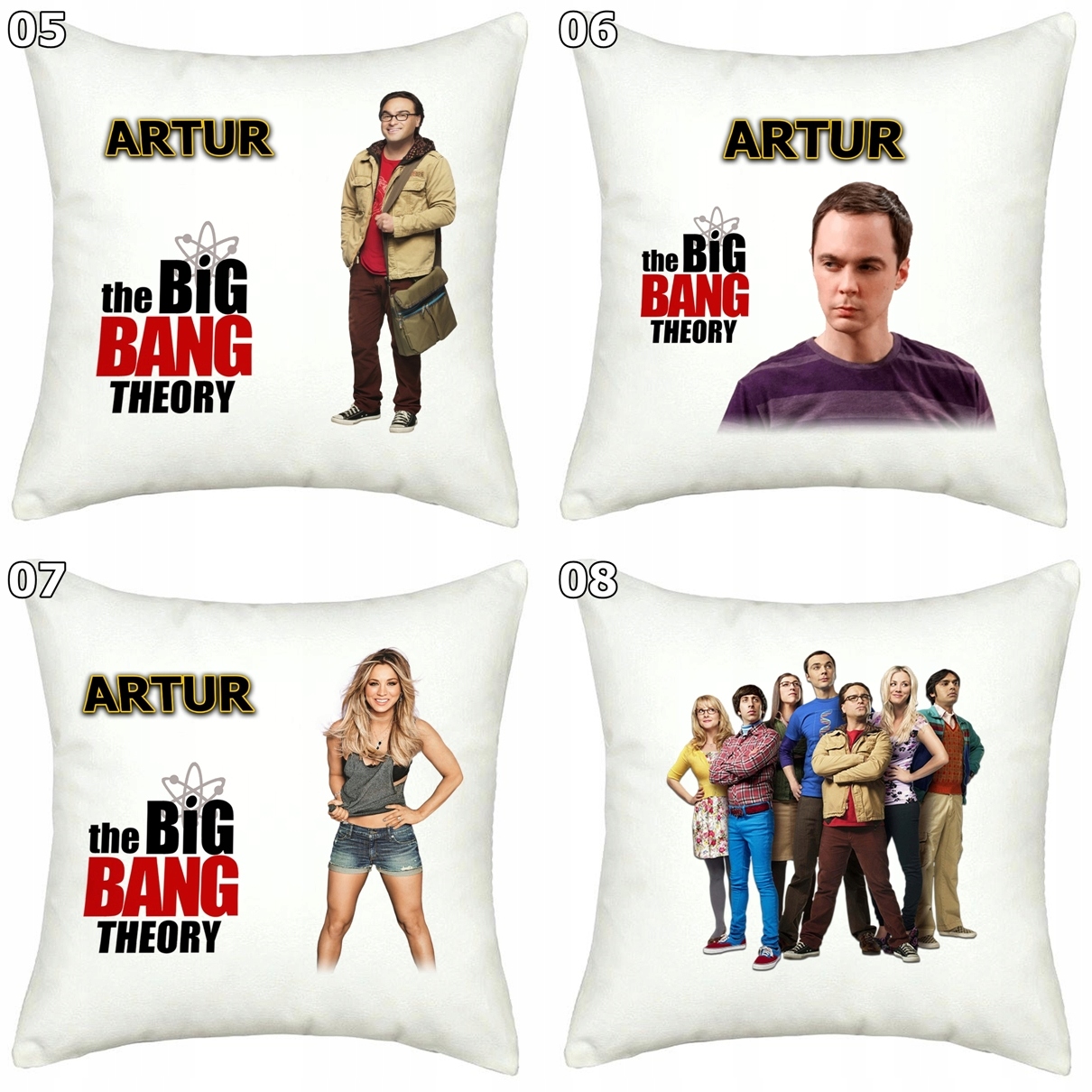 PODUSZKA TEORIA WIELKIEGO PODRYWU + IMIĘ Wysokość 40 cm