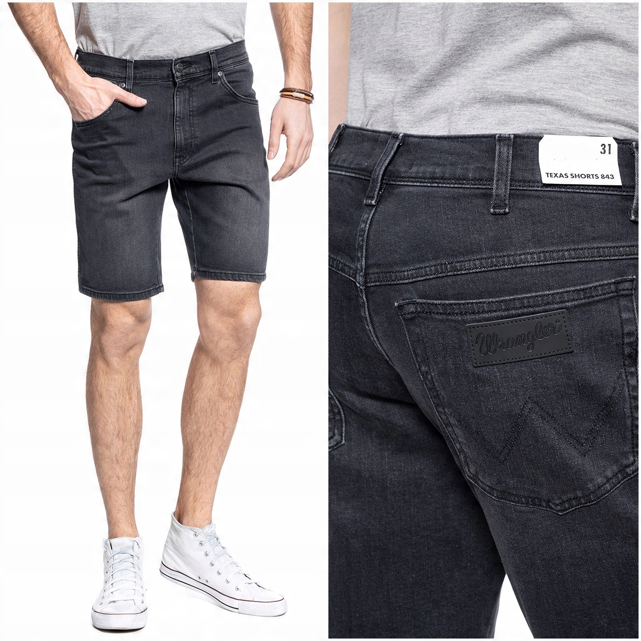 

Wrangler Texas Męskie Spodenki Szorty Jeans W36