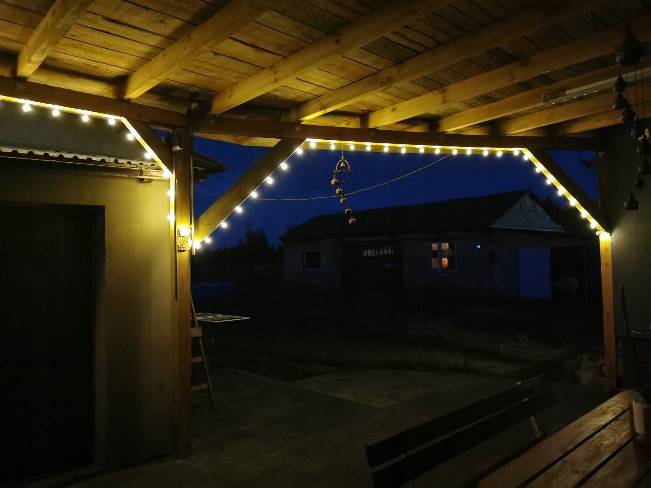 GIRLANDA świetlna lampki taras ogród 15m 50szt BALKON DZIAŁKĘ OGRÓD Kod producenta LAMPKI ŻARÓWKI WISZĄCE ŁAŃCUCH ŚWIETLNY