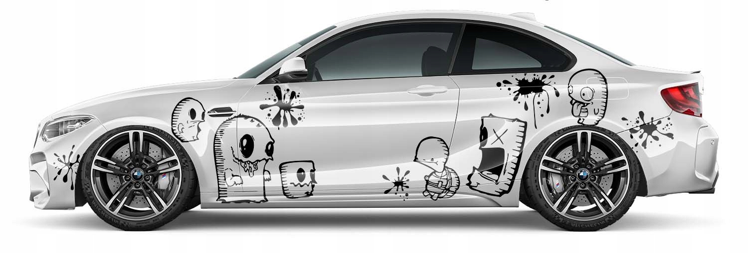 NAKLEJKI na Auto MOTYW POTWORY KLEKSY 94x320cm Producent code MG1274