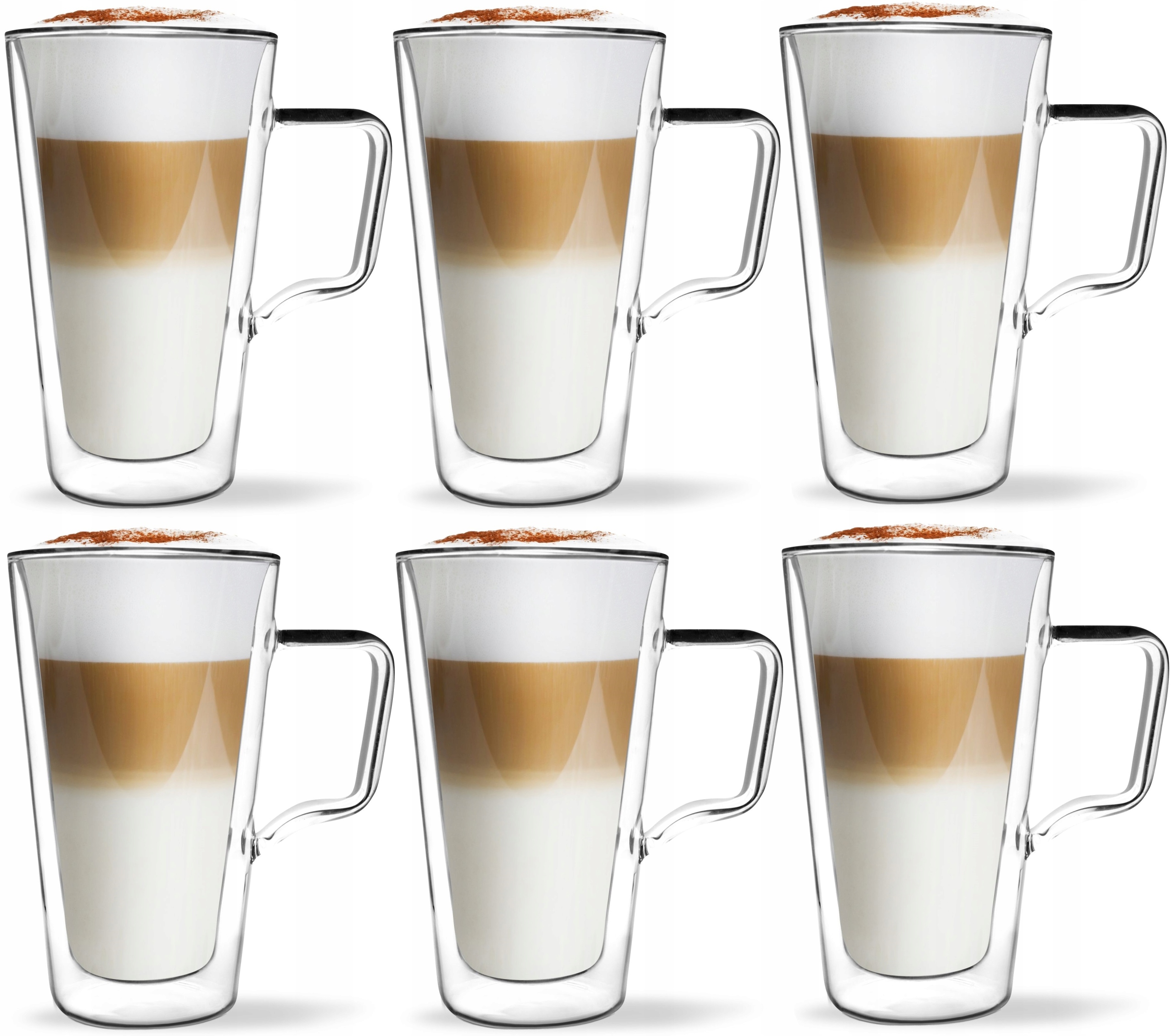 

Szklanki Termiczne Zestaw 6 Kawa Latte