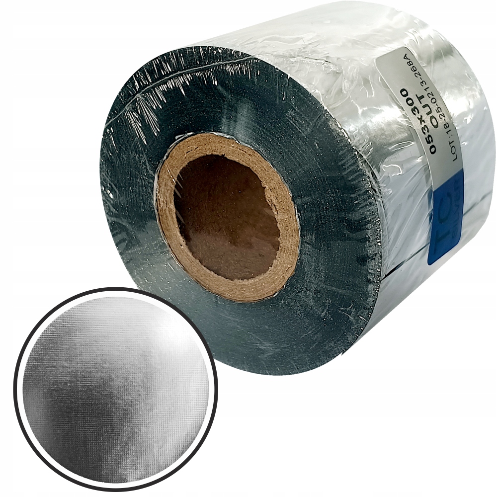 Kalka Termotransferová pryskyřičná páska Stříbrná 53/300 textil