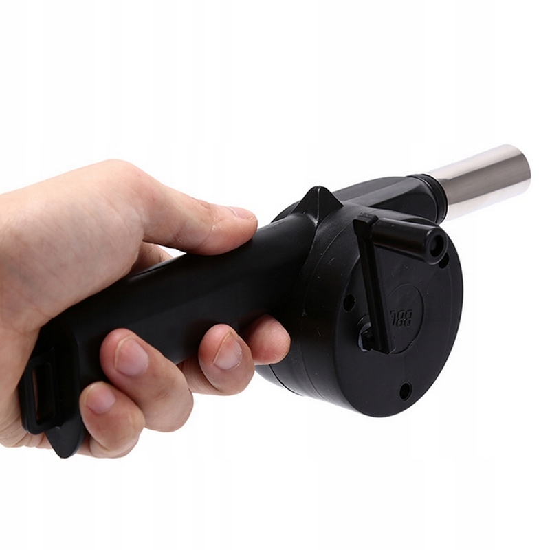 DMUCHAWA RĘCZNY WIATRAK WENTYLATOR DO ROZPALANIA OGNISKA KOMINKA GRILLA BBQ Rodzaj ręczna