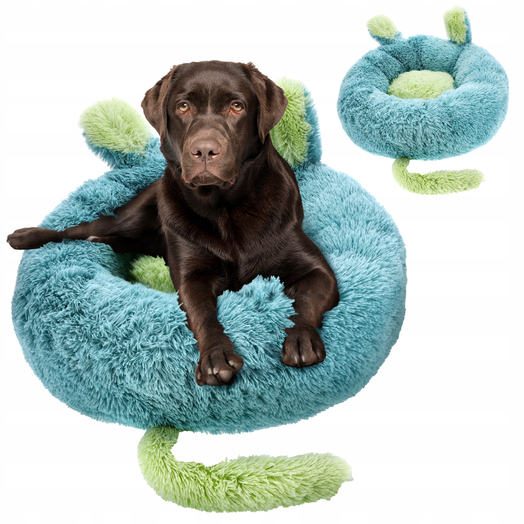 Levně Pelíšek pro psa Potah kotec kulatá Měkký polštář 80x80 cm Chlupatý