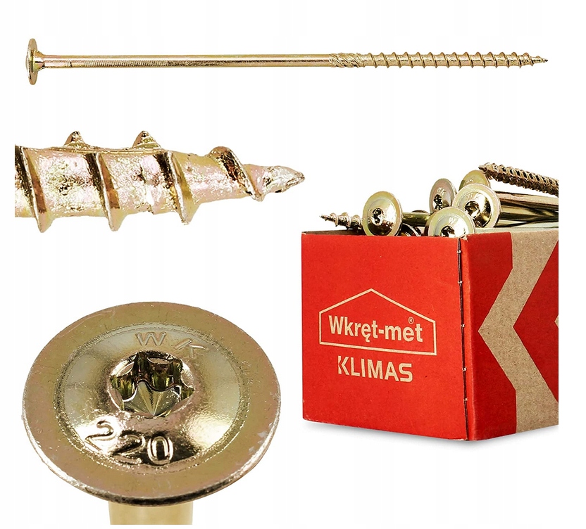

Wkręty Ciesielskie Do Drewna Talerzowe 8x140 Torx