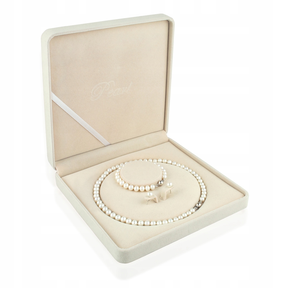 Klasická Sada Šperků Z Bílých Perel