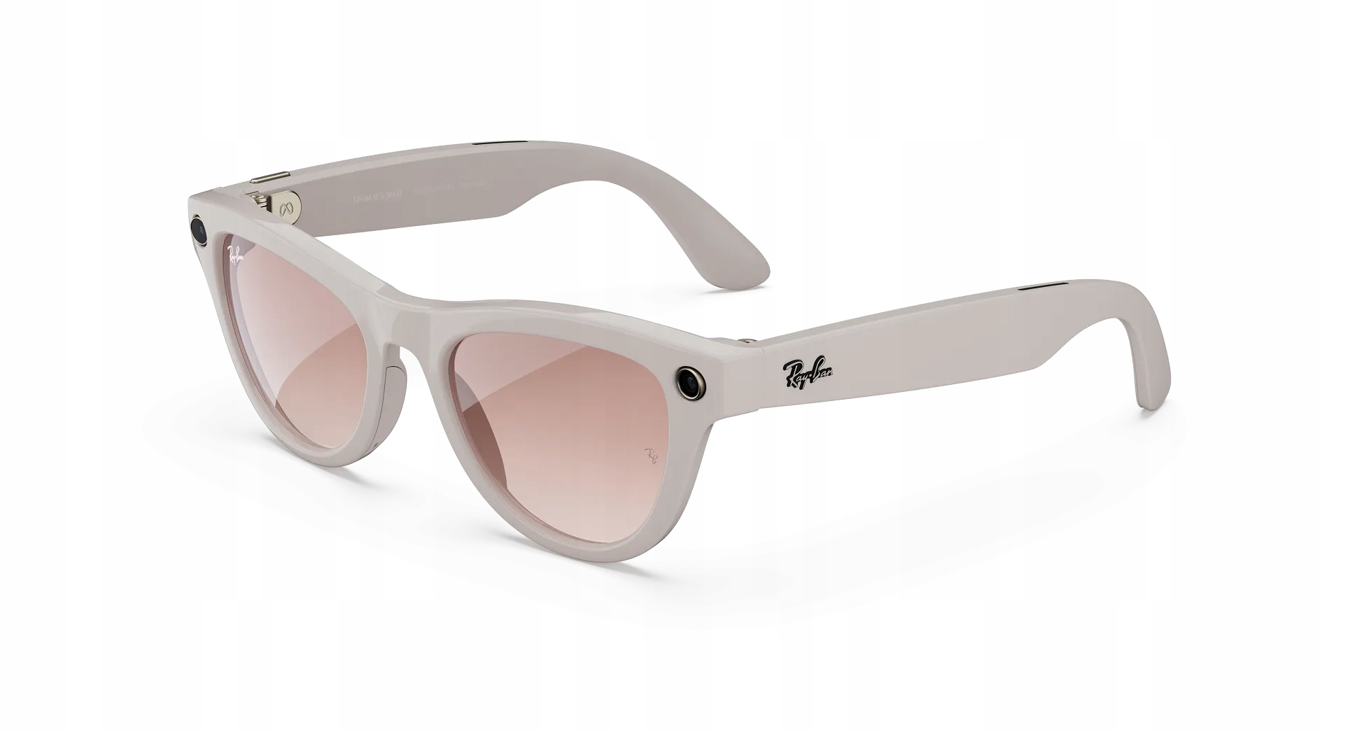 Ray-Ban Meta Skyler - inteligentne okulary, Shiny Chalky Gray Gradient Pink