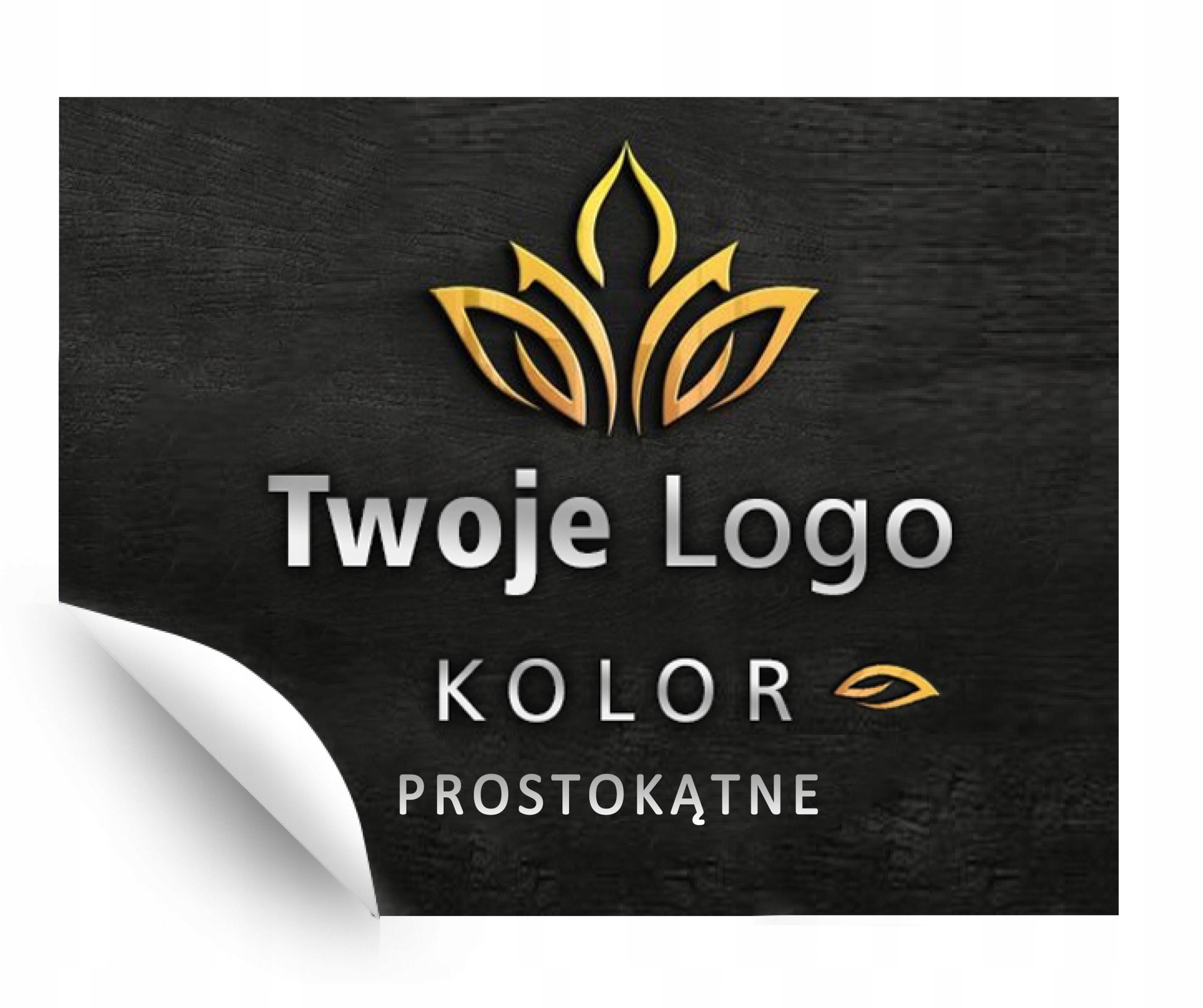 Naklejki Reklamowe Prostokątne Nadruk Logo Kolor Prostokąt Kreator