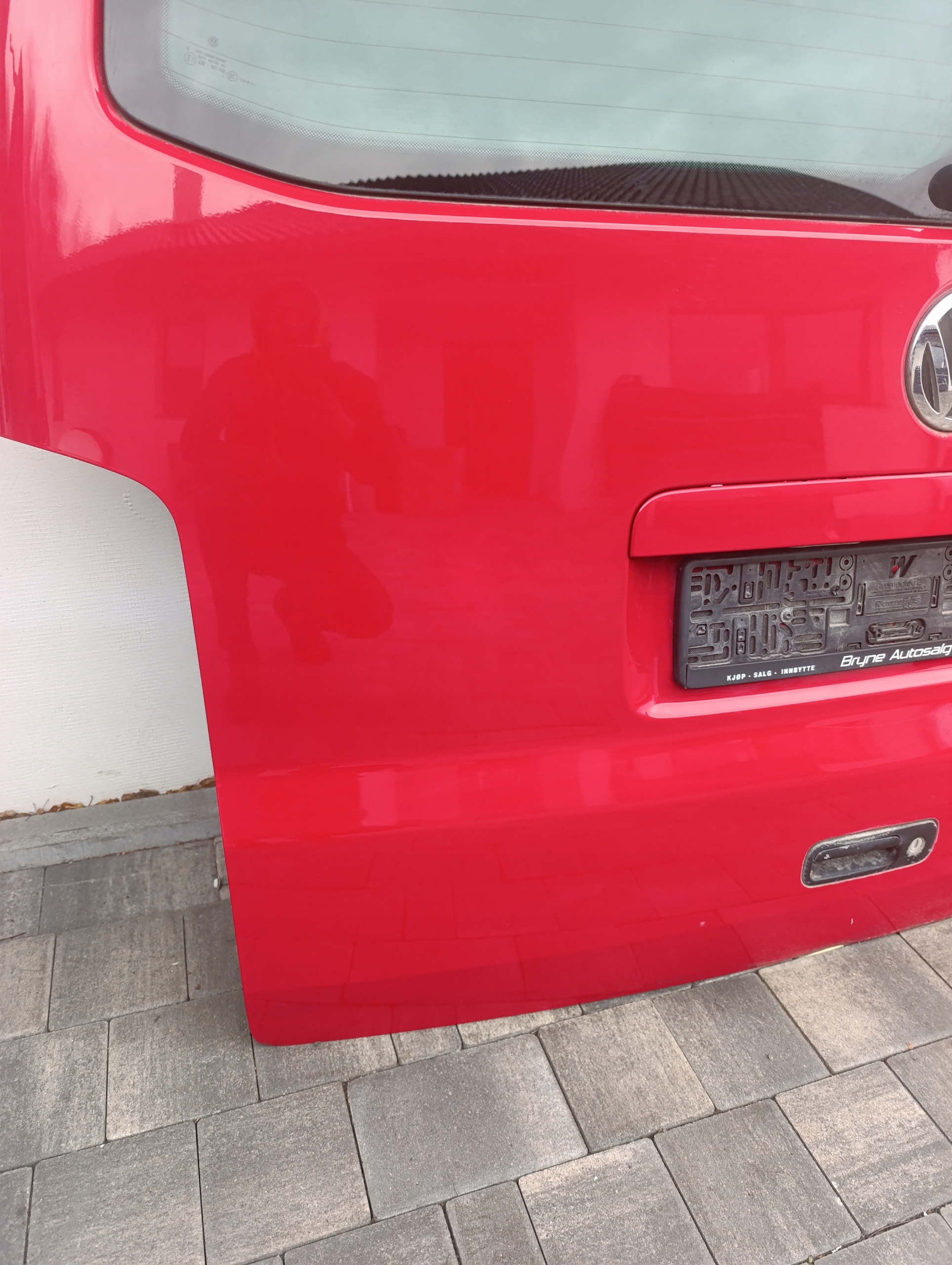trunk door cover boot VW T5 T5 lift rear part red