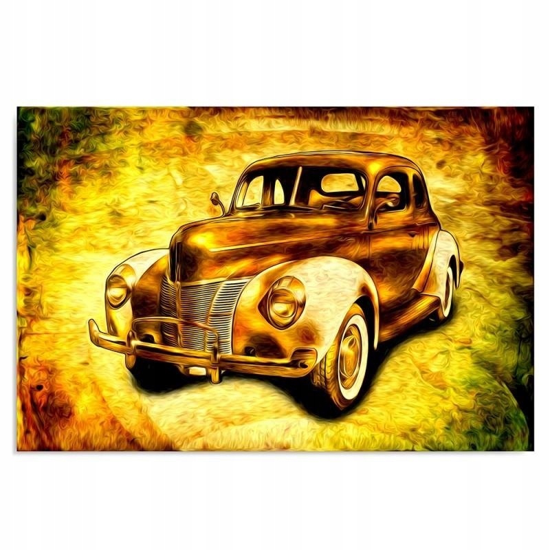Polský Obraz na plátně Staré auto 70x50
