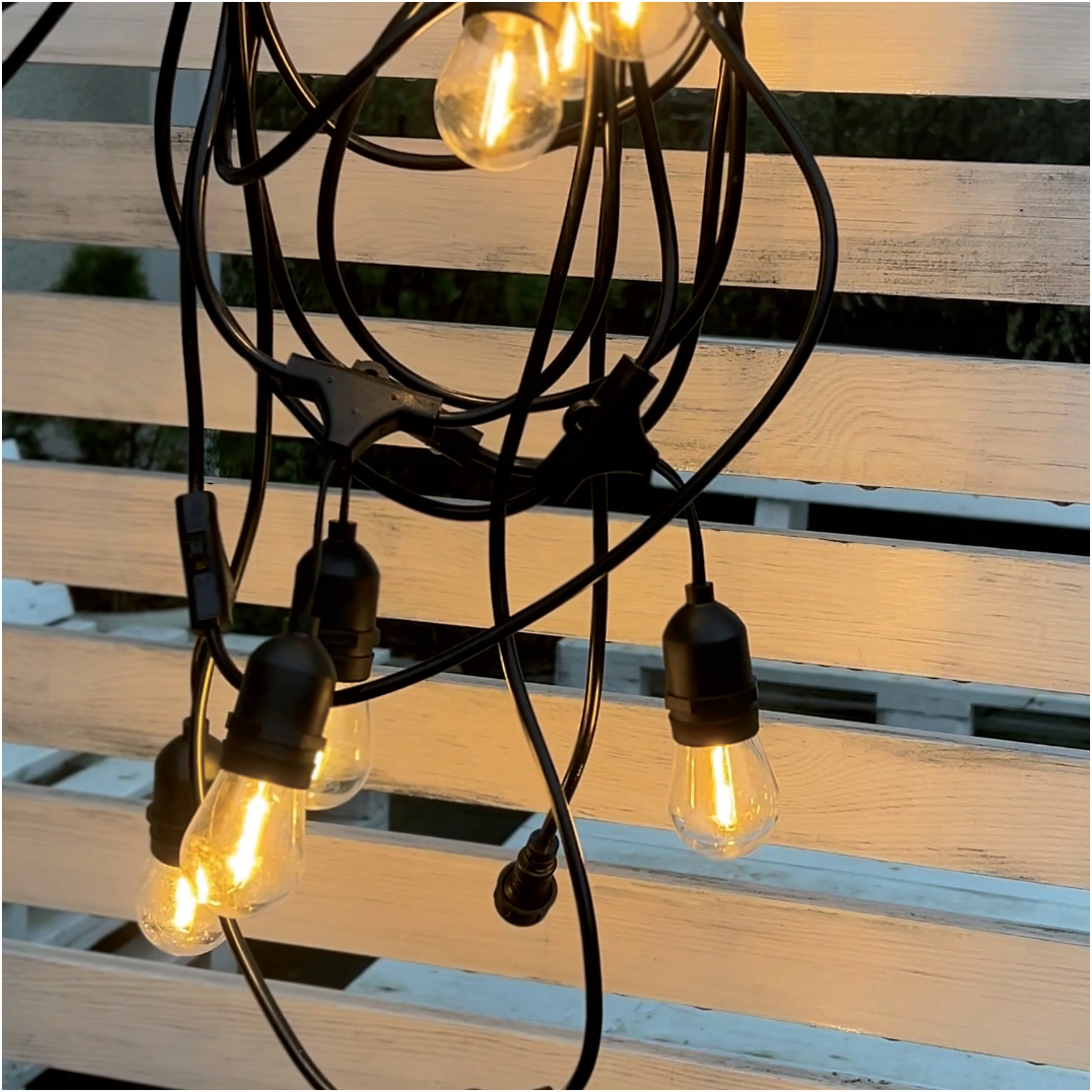 Girlanda Ogrodowa Świetlna 10m 10x Żarówki LED E27 Zewnętrzna Wodoszczelna Kod producenta 251091220