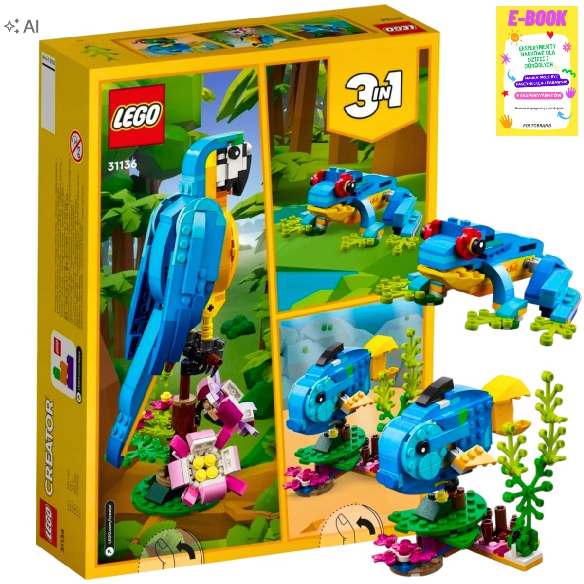 Lego Zwierzęta Creator Egzotyczna Papuga 3w1 Dla Dziecka Ebook