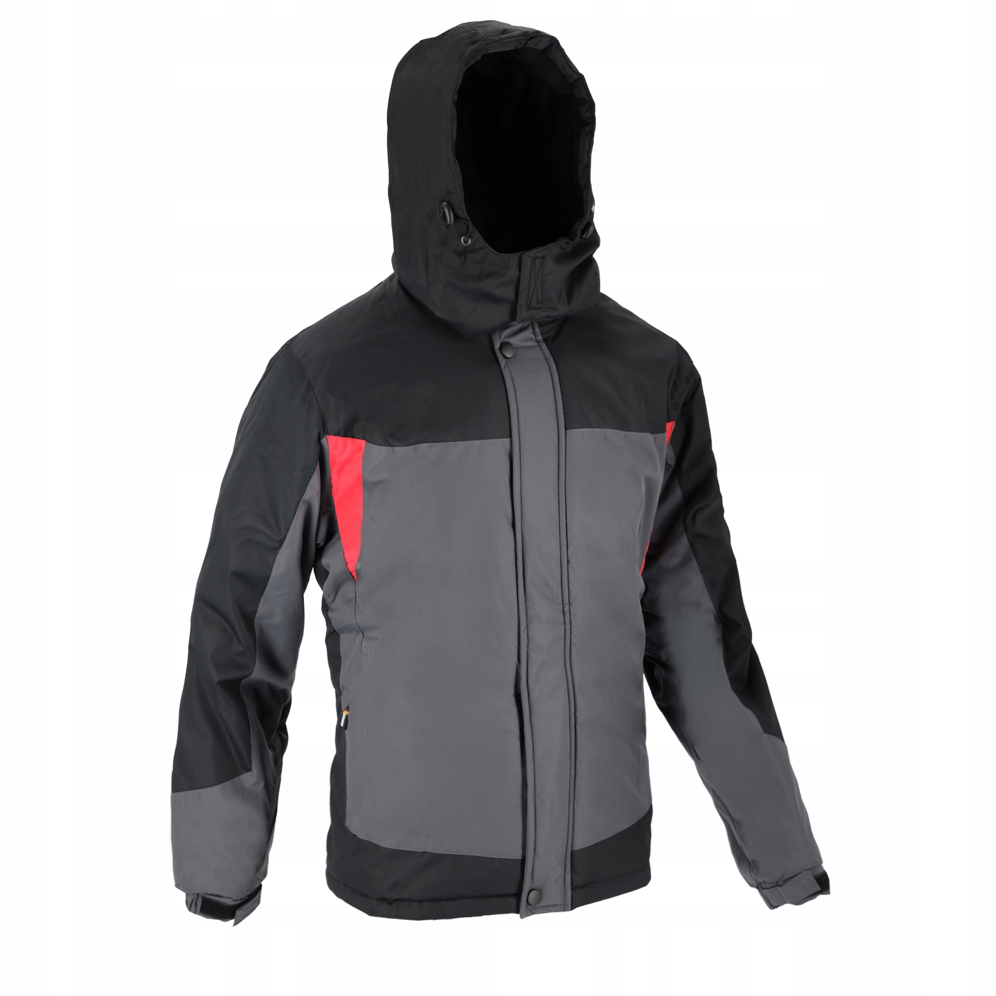 Ciepła kurtka męska Zimowa Ocieplana z kapturem Robocza Wodoodporna r. M