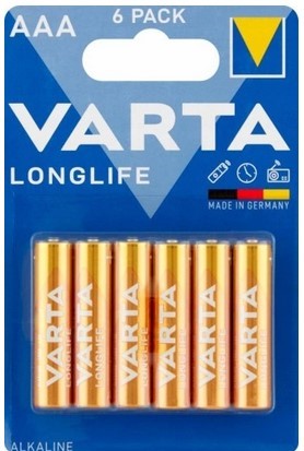 

Baterie Varta LongLife LR3 Aaa 6 szt Alkaniczna