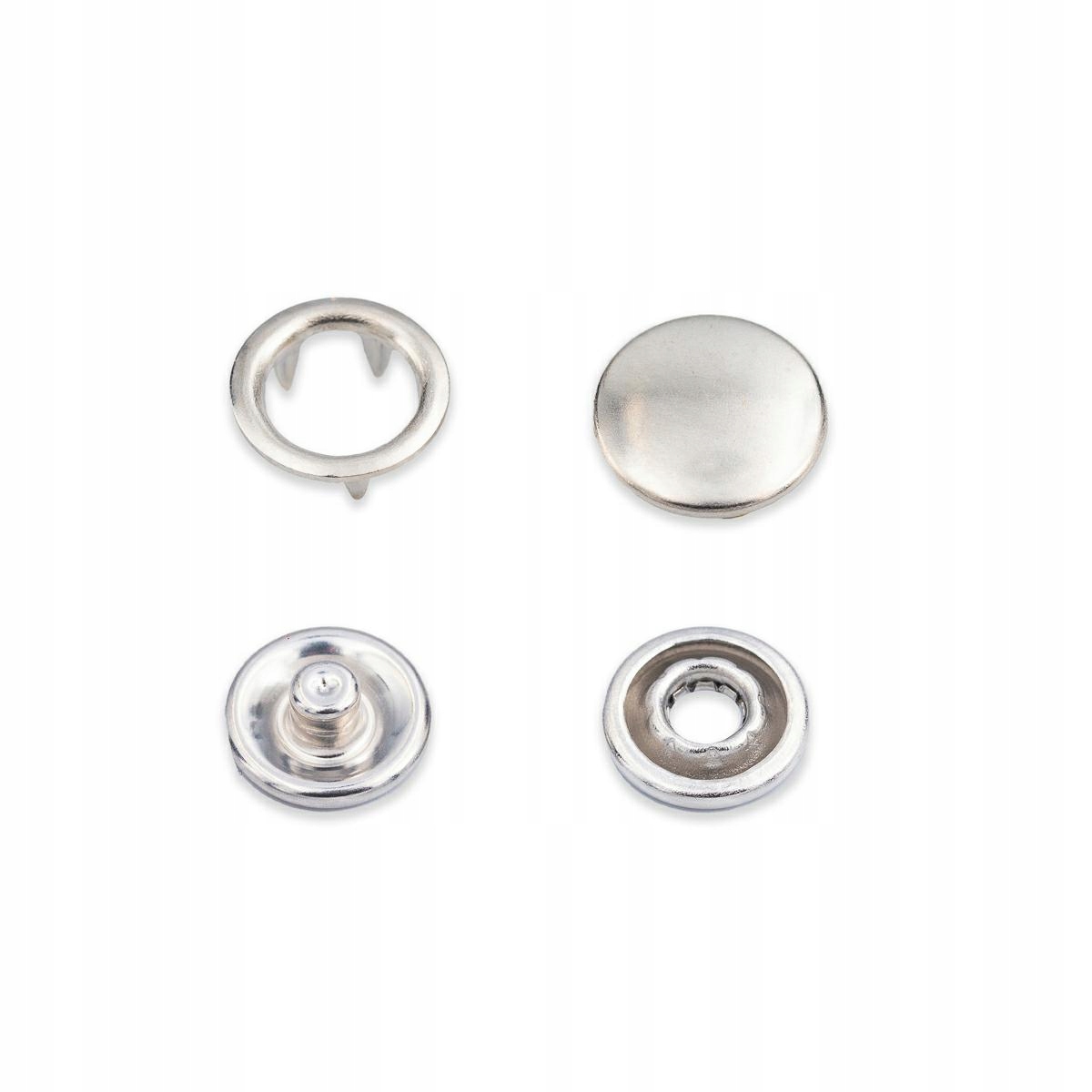 Cvoky druky kovové 9,5mm/200ks stříbrné S95PN122