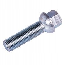 ŚRUBA DO KÓŁ OCYNKOWANA 14x1,5x40 KULA kl.19 BUSY
