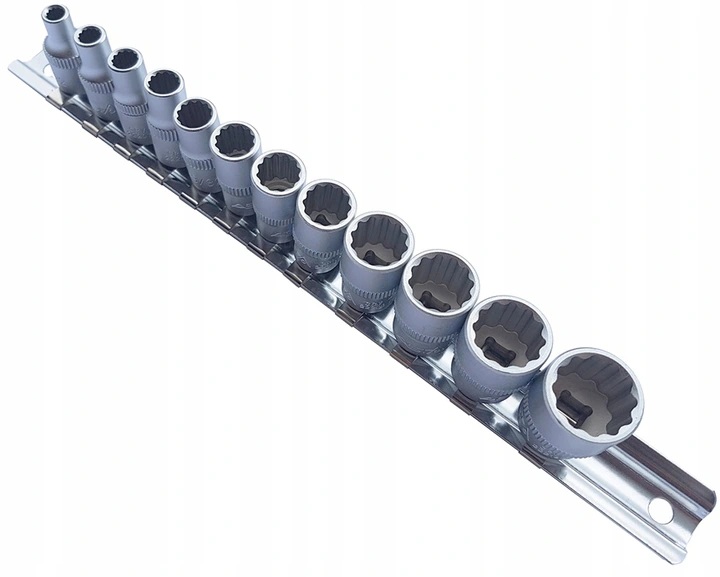 

Nasadki Krótkie 1/4'' 12-KĄTNE Calowe Cr-v 12 Szt