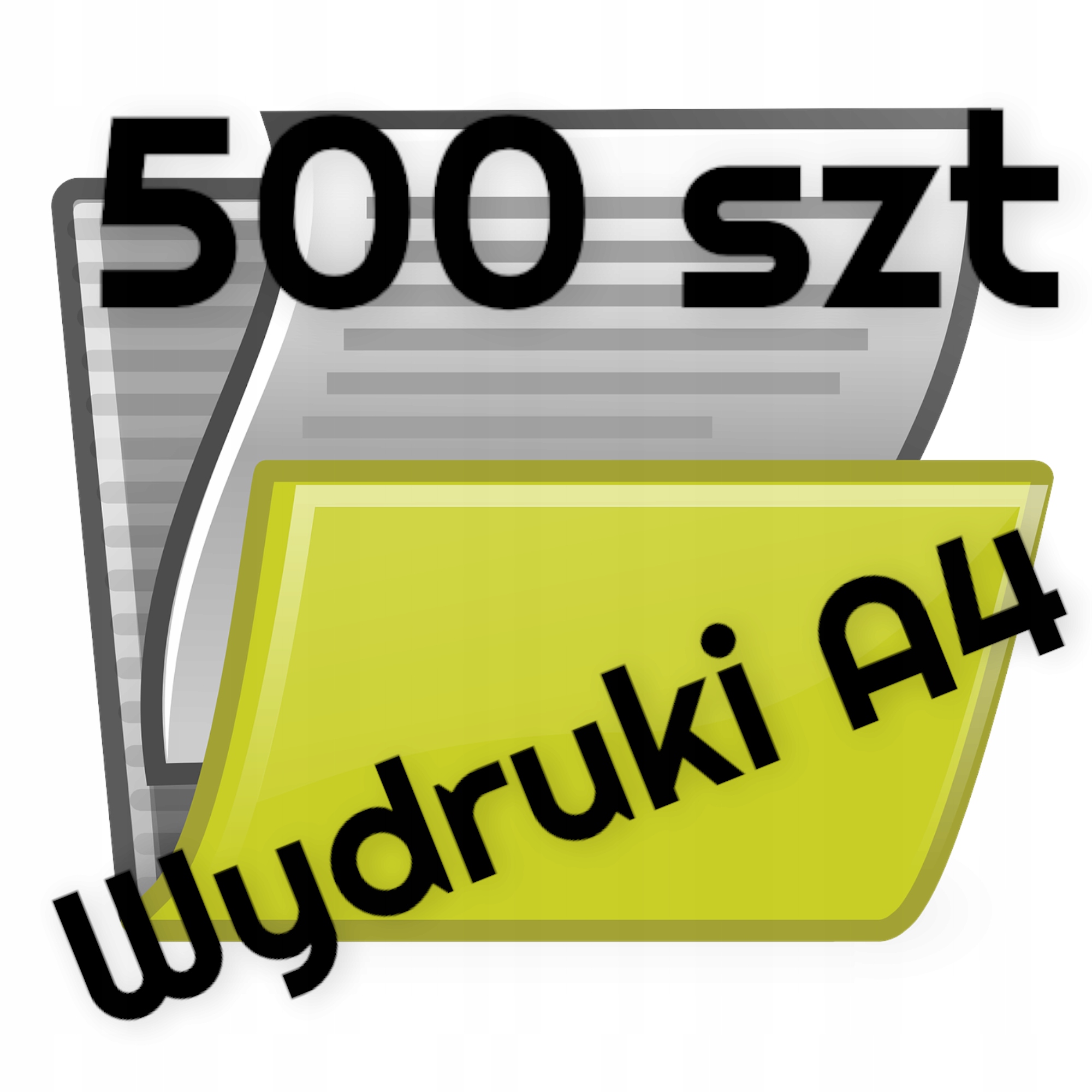 Wydruk A4 500 STR. CZARNO BIAŁE SZYBKA WYSYŁKA