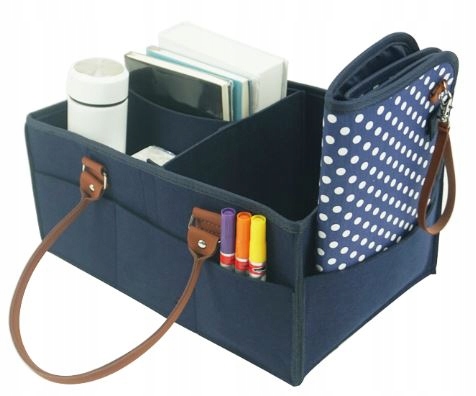 ORGANIZER NA PIELUSZKI KOSMETYKI ZABAWKI PODRÓŻNY TORBA FILCOWA SEGREGATOR