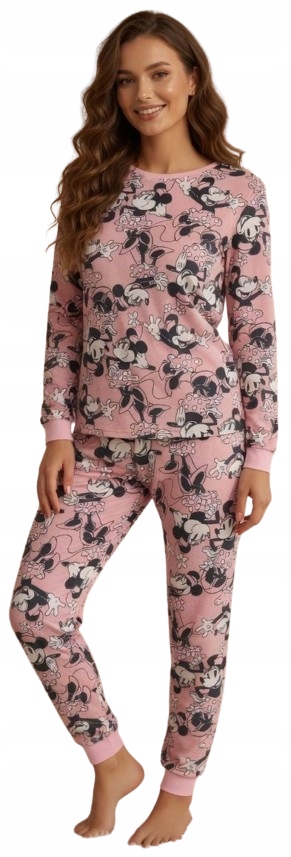 Teplé Velurové Pyžamo Minnie Velur Útulné Pyžamo Minnie Mouse XL
