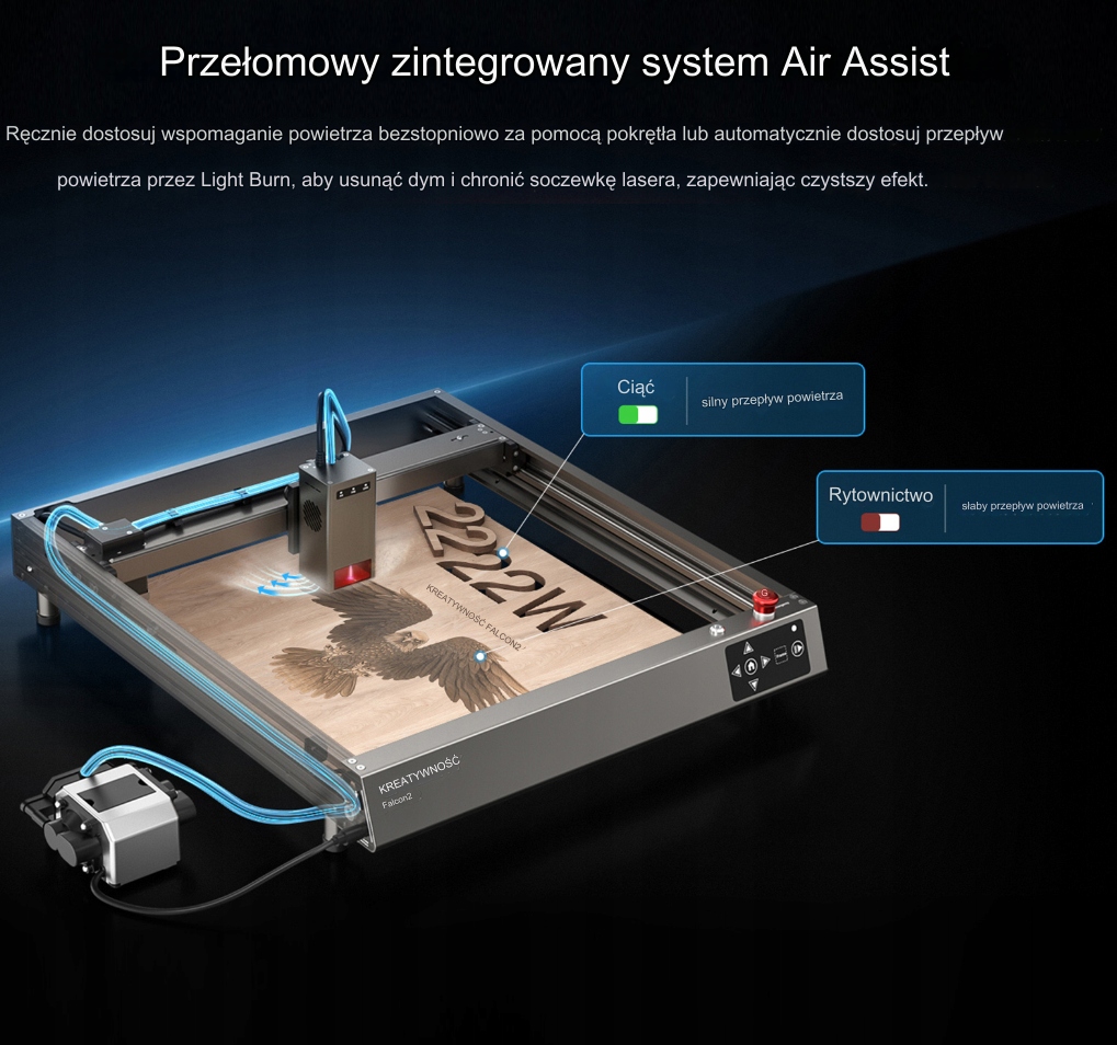 NOWOŚĆ 2023, LASER CREALITY FALCON 2 22W 23% PL EAN (GTIN) 7734858974338