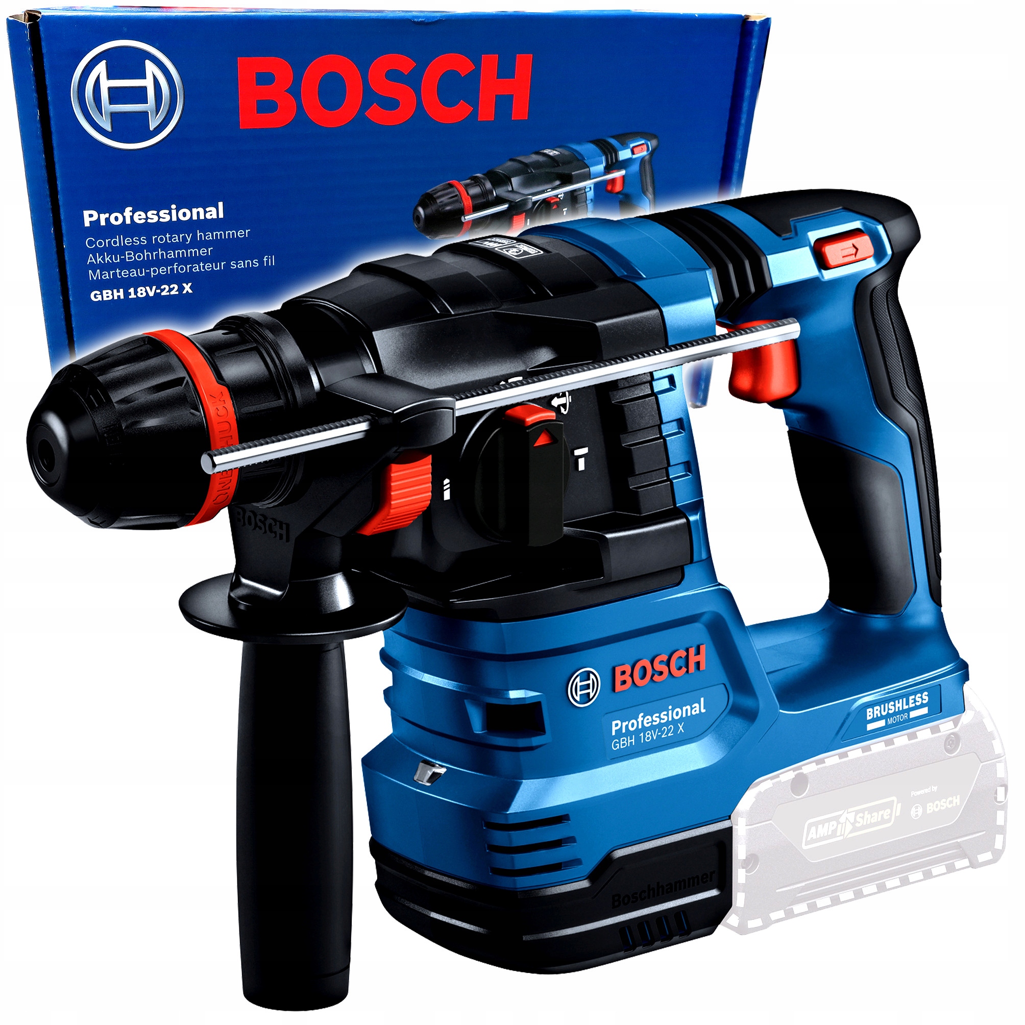 Młoto wiertarka Aku Bosch Gbh 18V-22X 0611924100 Onechuck Sds+ 2J