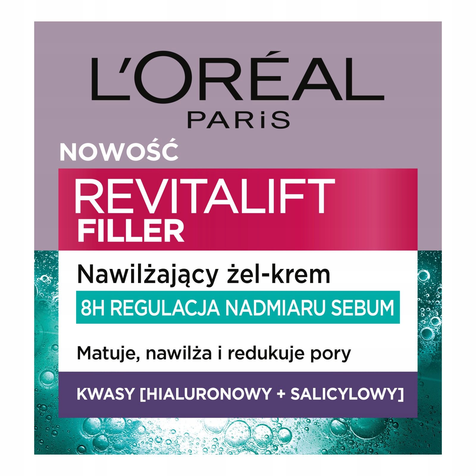Loreal Paris Revitalift Filler Hydratační Gel- Krém Regulující Přebytečný Sebem
