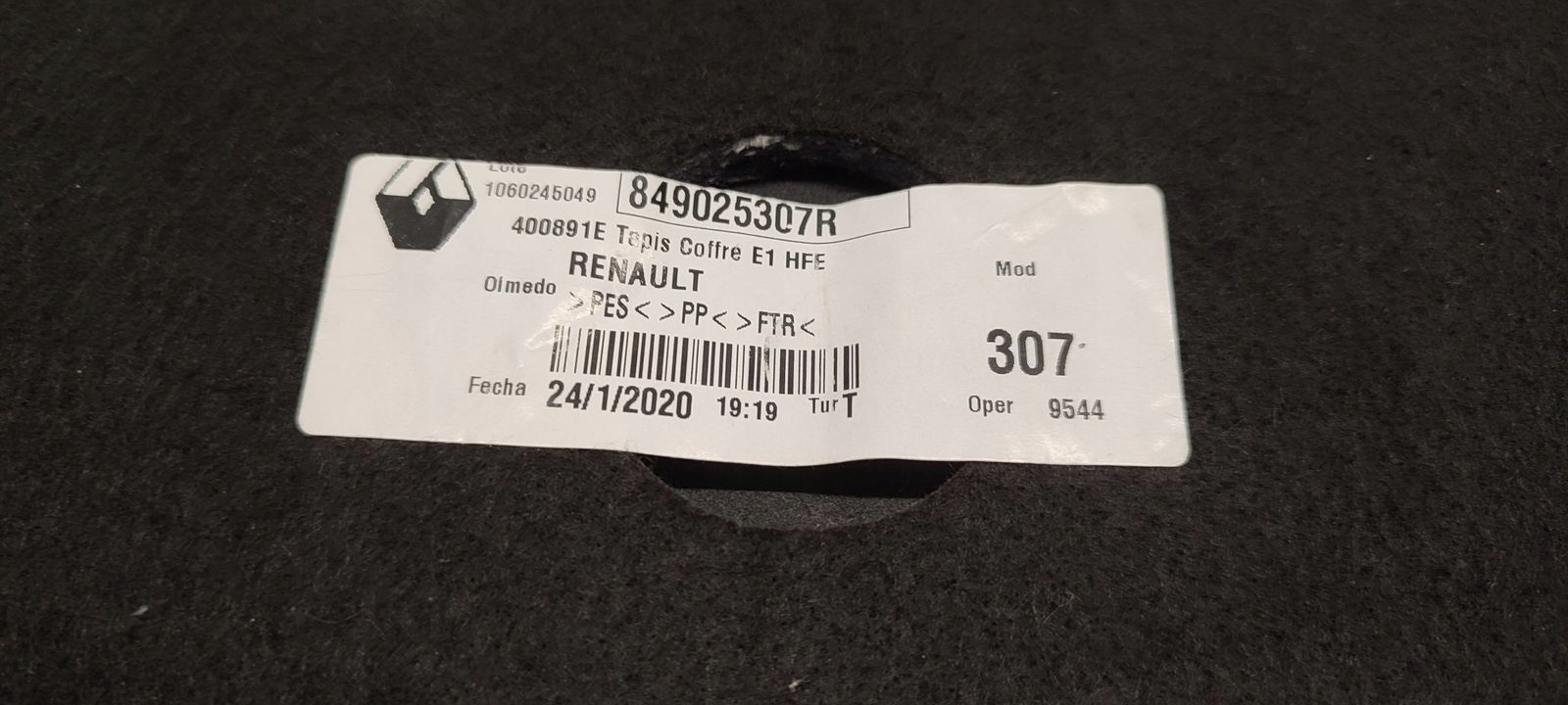 mats floor boot Renault Kadjar